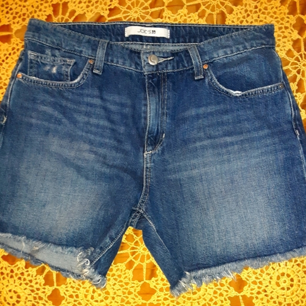 Joe's Jean shorts. Frayed on the hem. Never worn. Excellent condition.